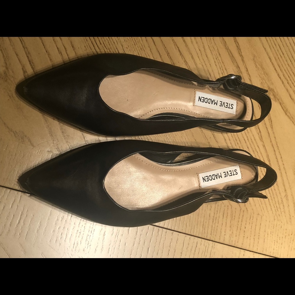 Steve Madden Black flat size 7.5 - Picture 2 of 4